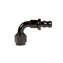 Fleece Performance Universal -10AN 90Deg to Hose Barb - Black-1