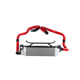 Turbo XS FMIC 2015-2017 Subaru STi - Wrinkle Red Pipes
