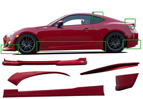 STILLEN FULL BODY KIT (7 PC) 13-15 FR-S - INC LIP/ RCKRS / REAR CRNRS / ROOF & W