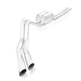 Stainless Works 2015-18 F-150 Exhaust X-Pipe Resonator Muffler Exits In Front Of Passenger Rear Tire