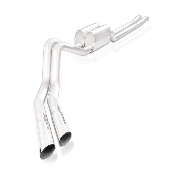 Stainless Works 2015-18 F-150 Exhaust X-Pipe Resonator Muffler Exits In Front Of Passenger Rear Tire