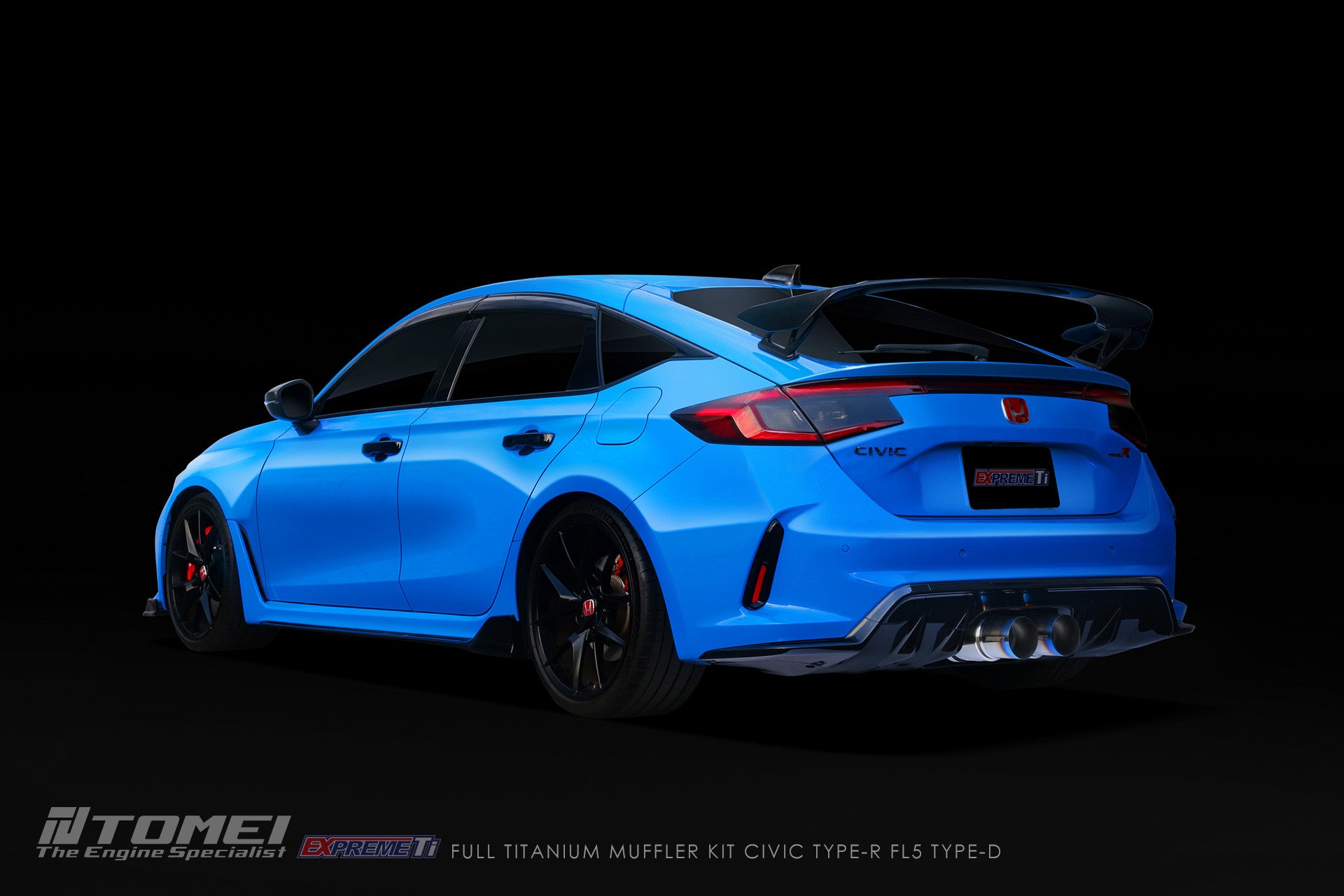 FULL TITANIUM MUFFLER KIT EXPREME TI CIVIC TYPE-R FL5 TYPE-D