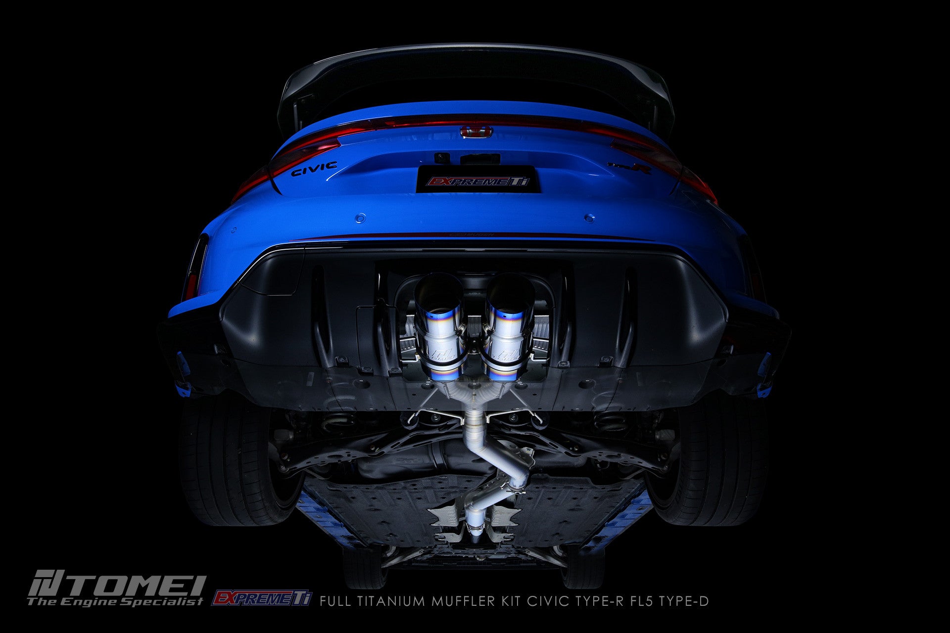 FULL TITANIUM MUFFLER KIT EXPREME TI CIVIC TYPE-R FL5 TYPE-D