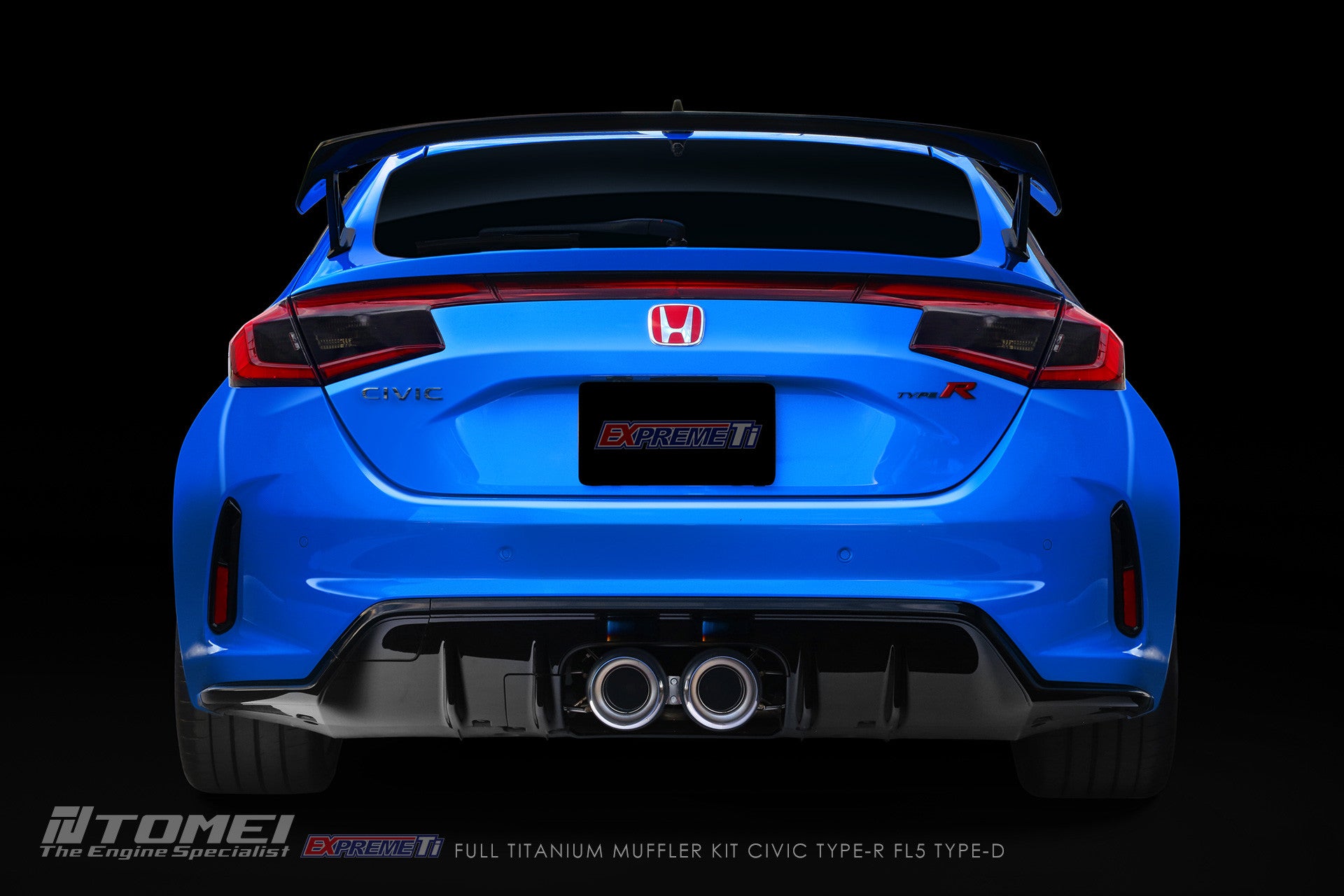 FULL TITANIUM MUFFLER KIT EXPREME TI CIVIC TYPE-R FL5 TYPE-D