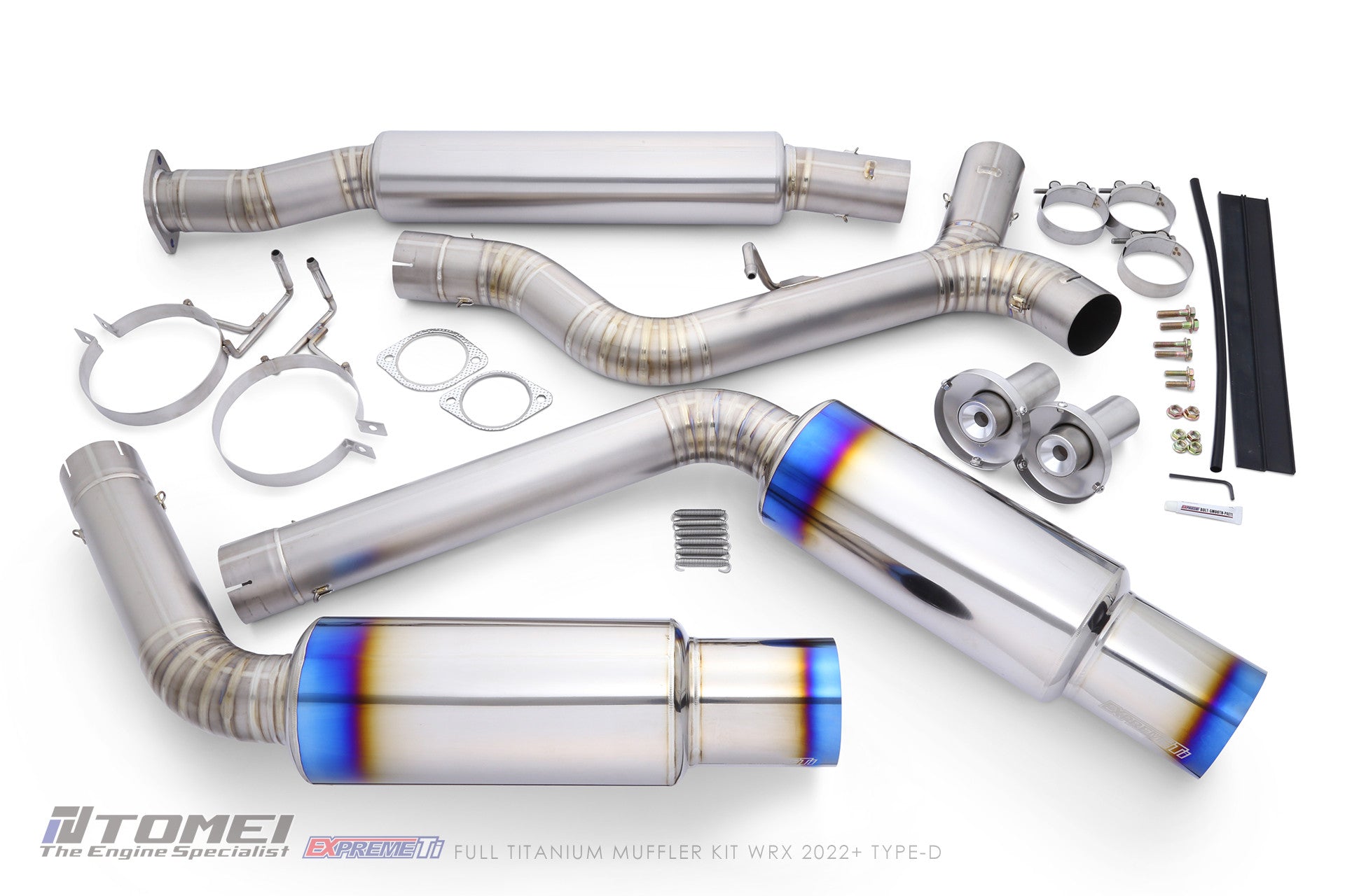 FULL TITANIUM MUFFLER KIT EXPREME TI WRX 2022+ TYPE-D