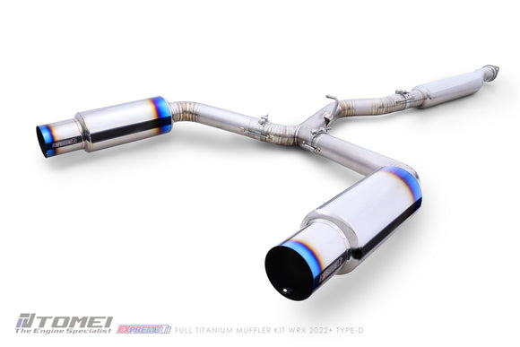 FULL TITANIUM MUFFLER KIT EXPREME TI WRX 2022+ TYPE-D