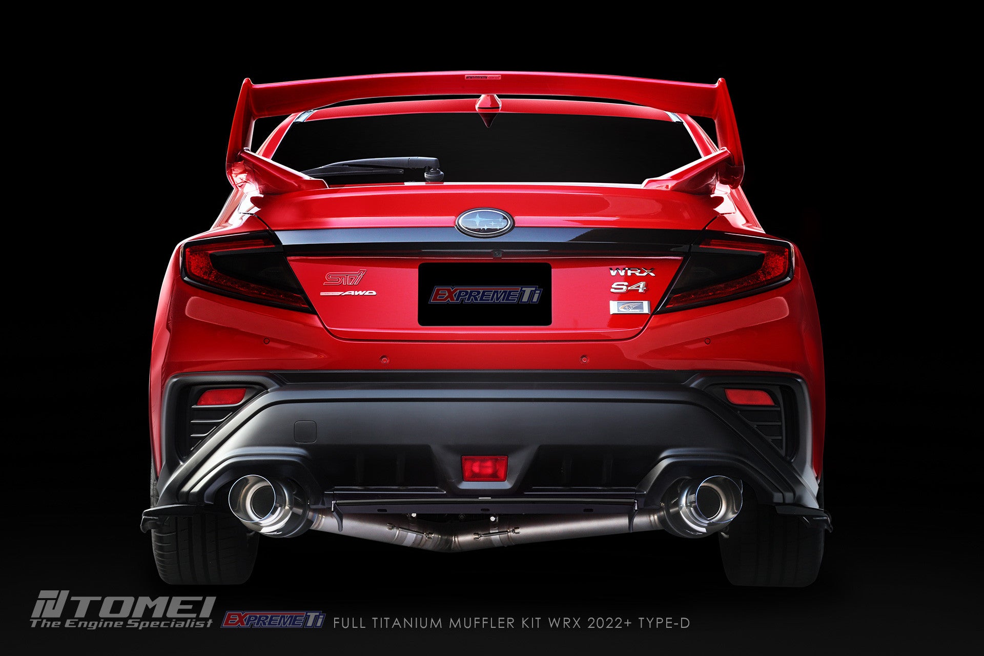 FULL TITANIUM MUFFLER KIT EXPREME TI WRX 2022+ TYPE-D