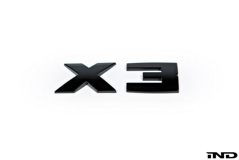 BMW G01 X3 Trunk Emblem - Gloss Black - 0