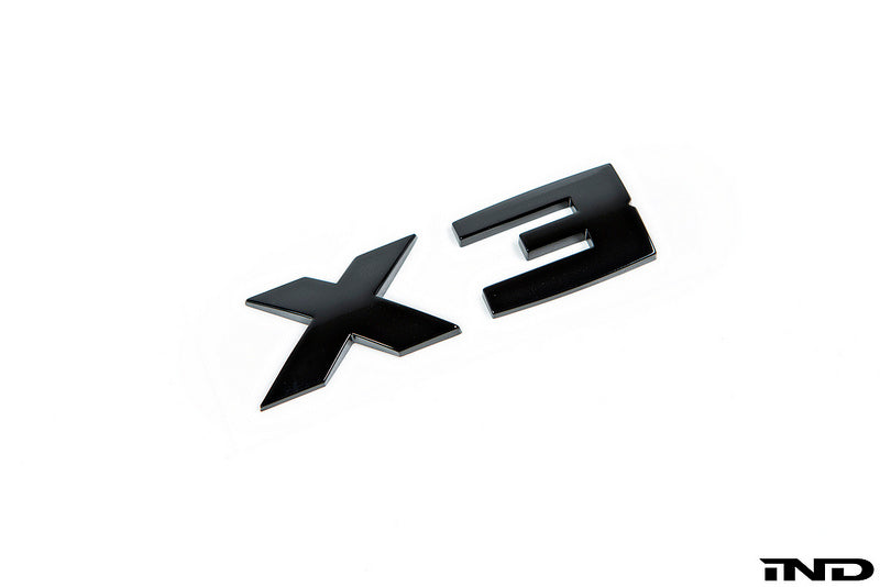 BMW G01 X3 Trunk Emblem - Gloss Black