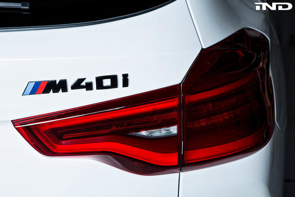 BMW G01 X3 M40i Trunk Emblem - Gloss Black