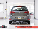 AWE Track Edition Exhaust for VW MK7 Golf 1.8T - Chrome Silver Tips (90mm)-4