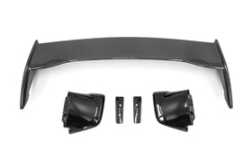 OLM Silverline Carbon Fiber OEM S Style Spoiler with Black Bases - 2015 WRX 2015 STI