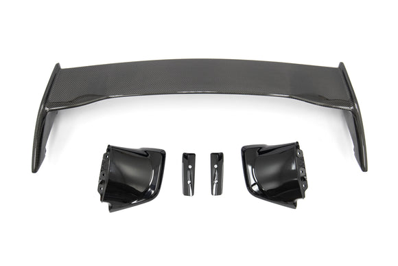 OLM Silverline Carbon Fiber OEM S Style Spoiler with Black Bases - 2015 WRX 2015 STI
