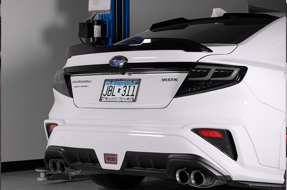 OLM Spec-AR LED Taillights (Smoke Lens Black Base White Bar) - 2022 WRX