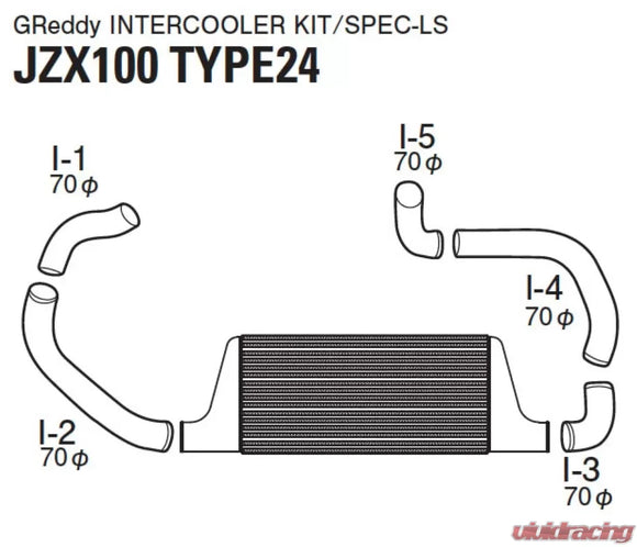 GReddy Toyota Chaser JZX100 Intercooler Kit