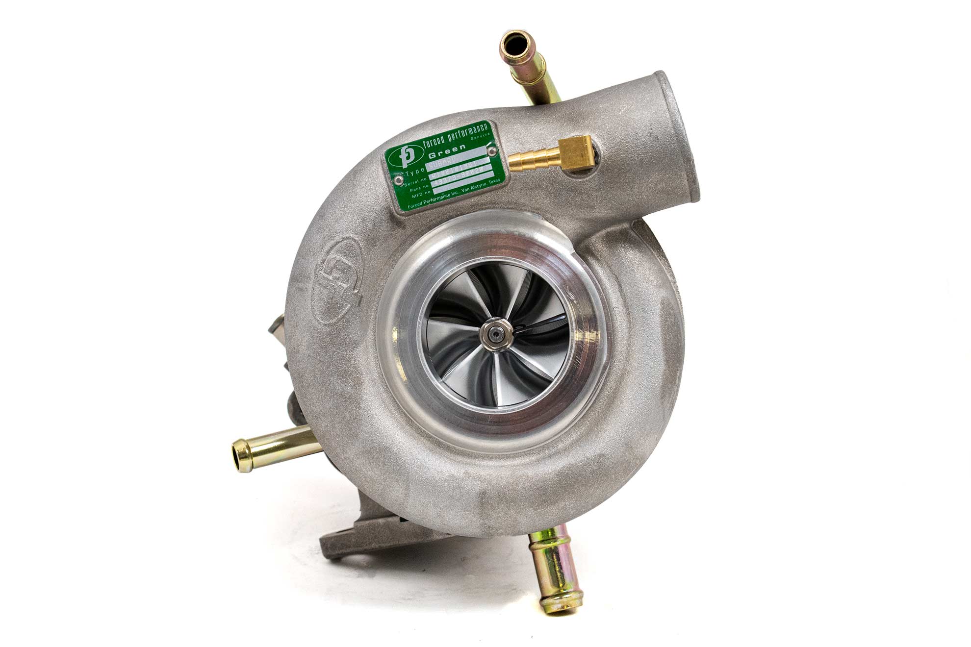 Forced Performance Subaru STi/WRX Green Turbocharger 84mm CH8CM Turbine Hsg Internal WG w/Oil Line