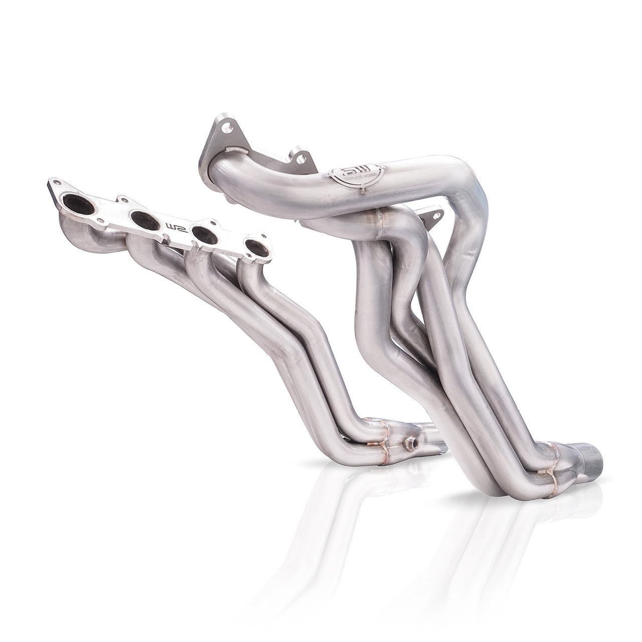 Stainless Power 15-17 Mustang GT Headers 1-7/8in Primaries High-Flow Cats