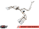 AWE SwitchPath™ Exhaust for Audi 8V S3 - Chrome Silver Tips, 102mm-1
