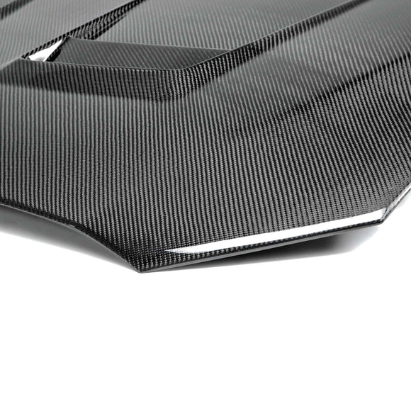 Seibon 08-12 Mitsubishi Lancer Evo X DV-Style Carbon Fiber Hood