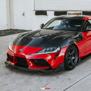 TV-style double sided carbon fiber hood for 2020-2024 Toyota GR Supra-12