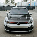 DV-style carbon fiber hood for 2022 VW Golf MK8-3