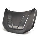 TV-Style Double Sided Carbon Fiber Hood For 2023-2024 Honda Civic Type R-1