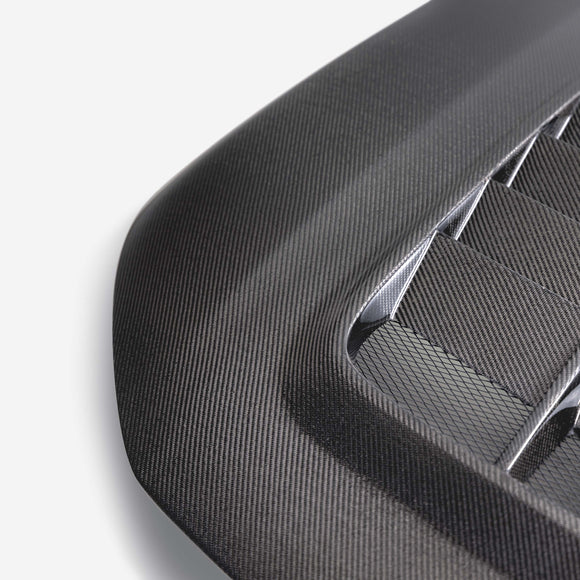 TV-Style Double Sided Carbon Fiber Hood For 2023-2024 Honda Civic Type R
