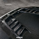 TV-Style Double Sided Carbon Fiber Hood For 2023-2024 Honda Civic Type R-12