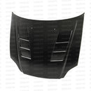 Seibon 99-00 Honda Civic (EM1/EJ6/7/8/EK9) TS-Style Carbon Fiber Hood-1
