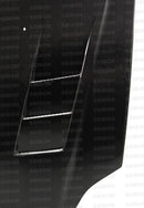 Seibon 99-00 Honda Civic (EM1/EJ6/7/8/EK9) TS-Style Carbon Fiber Hood-2