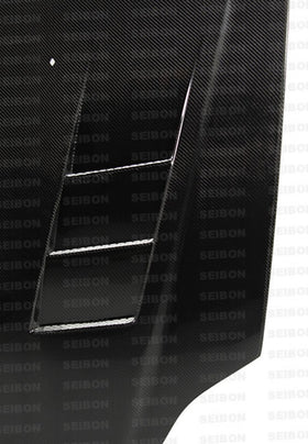 Seibon 99-00 Honda Civic (EM1/EJ6/7/8/EK9) TS-Style Carbon Fiber Hood - 0