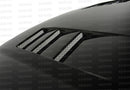 Seibon 99-00 Honda Civic (EM1/EJ6/7/8/EK9) TS-Style Carbon Fiber Hood-3