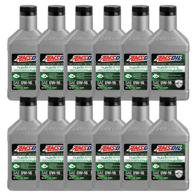 AMSOIL 0W-16 100% Synthetic Hybrid Motor Oil Case of 12