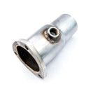 Stainless Works Collector Adapter 3-Bolt 3in OD Tubing 3in OD Outlet + O2 Bung-1