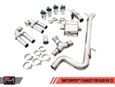 AWE SwitchPath™ Exhaust for Audi 8V S3 - Chrome Silver Tips, 102mm-4