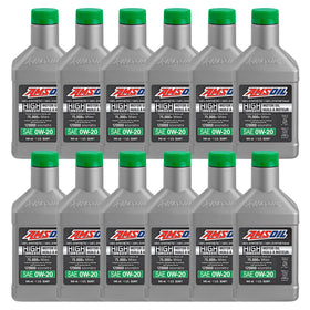 AMSOIL 0W-20 100% Synthetic High-Mileage Motor Oil Case of 12