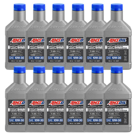 AMSOIL 10W-30 100% Synthetic High-Mileage Motor Oil Case of 12