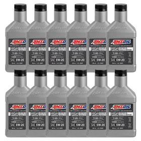 AMSOIL 5W-20 100% Synthetic High-Mileage Motor Oil Case of 12