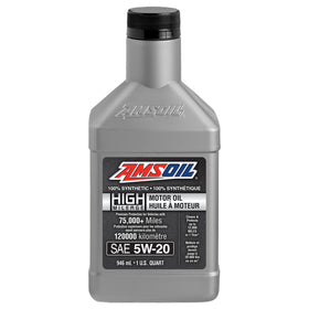 AMSOIL 5W-20 100% Synthetic High-Mileage Motor Oil 946 ml Bottle
