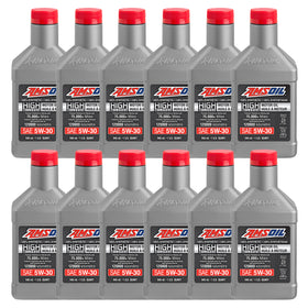 AMSOIL 5W-30 100% Synthetic High-Mileage Motor Oil Case of 12