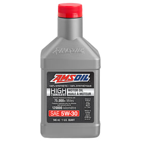AMSOIL 5W-30 100% Synthetic High-Mileage Motor Oil 946 ml Bottle