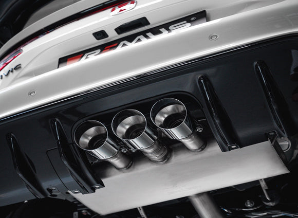 Remus Racing Downpipe-back Sport Exhaust centered (absorption principle) Honda Civic Type-R