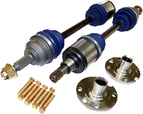 DSS Honda Civic EK with EKK1 mounts (Non-ABS hub) K-Series 600HP Level 3.9 Axle/Hub Kit