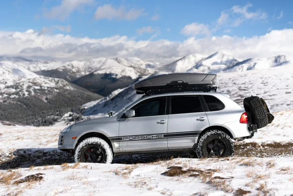 HITCH AXIS, HITCH MOUNTED SPARE TIRE SWING OUT CARRIER - CAYENNE/TOUAREG/Q7