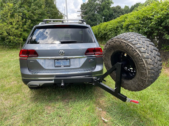 HITCH AXIS, HITCH MOUNTED SPARE TIRE SWING OUT CARRIER - CAYENNE/TOUAREG/Q7