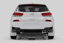 Rally Armor 19-21 Hyundai Elantra GT N Line/i30 White UR Mud Flap w/Black Logo-2