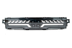 OLM V2 F1 Rear Fog Light (Clear Lens Black Base White Bar) - 2022 BRZ GR86