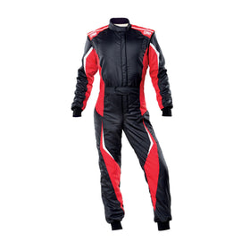 OMP Tecnica Evo Suit Fia 8856-2018+SFI - Black/Red Size 56