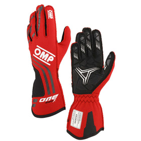 OMP ONE EVO-X MY24 GLOVES FIA 8856-2018 RED SZ XS