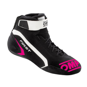 OMP First Shoes Black/Fuchsia - Size 47 (FIA 8856-2018)